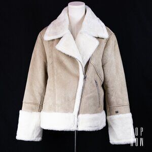 Soia & Kyo Phoebe Faux Shearling Biker Jacket